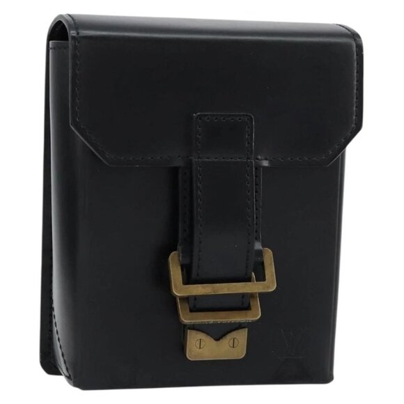 Louis Vuitton Handbags - LOUIS VUITTON Pister Shoulder Bag Leather Black M92222 LV Auth bs31308